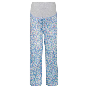 Blue Ditsy Maternity Pyjama Bottoms