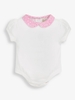 Bud Print Woven Collar Baby Bodysuit