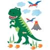 Dinosaur Height Chart Wall Stickers