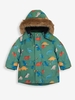 Dinosaur Print Parka Jacket