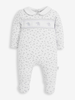 Elephant Smocked Baby Sleepsuit