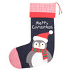 Merry Christmas Penguin Stocking