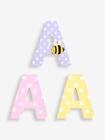 Multi-Coloured Painted Pastel 3D Wooden Letters