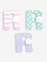 Multi-Coloured Painted Pastel 3D Wooden Letters