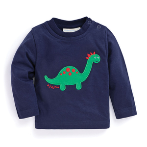 Navy Dinosaur Baby Top