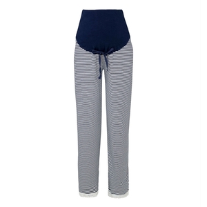 Navy Stripe Maternity Pyjama Bottoms