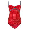 Red & White Dot Maternity Tankini