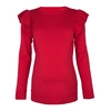 Red Ruffle Maternity Jumper