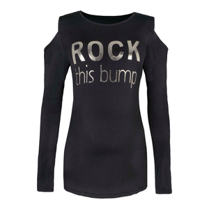 Rock This Bump Slogan Maternity Top