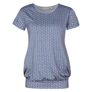 Spot Gathered Hem Maternity & Nursing Top