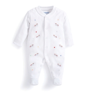 Unicorn Embroidered Baby Sleepsuit