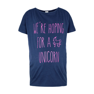 Unicorn Slogan Maternity Top