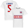Costa Rica C. Borges 5 Team T-Shirt - White - XXXXL
