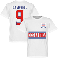 Costa Rica Campbell 9 Team T-Shirt - White - XXXXL