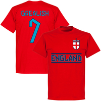 England Grealish 7 Team KIDS T-shirt - Red - 2 Years