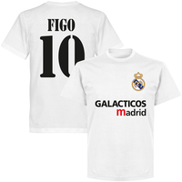 Galácticos Madrid Figo 10 Team T-shirt - White - XXXXL