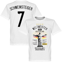 Germany Road To Victory Schweinsteiger T-Shirt - White - XL