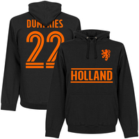 Holland Dumfries 22 Team KIDS Hoodie - Black - 6 Years
