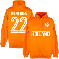 Holland Dumfries 22 Team KIDS Hoodie - Orange - 4 Years