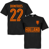 Holland Dumfries 22 Team KIDS T-shirt - Black - 4 Years