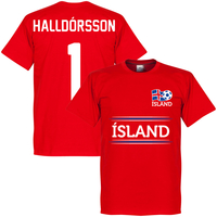 Iceland Halldorsson 1 Team KIDS T-Shirt - Red - 2 Years