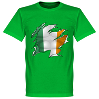 Ireland Ripped Flag KIDS T-Shirt - Green - 4 Years