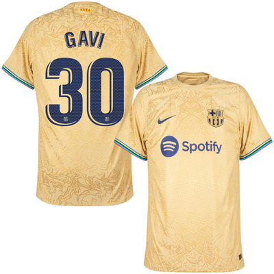 Nike Barcelona Dri-Fit ADV
Match Away Gavi 30 Shirt
2022-2023 (La Liga Printing) -
S