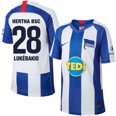 Nike Hertha Berlin Home
Lukebakio 28 KIDS Shirt
2019-2020 (Fan Style Printing)
- XL / 158-170 cm
