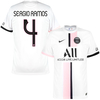 Nike PSG Away Sergio Ramos 4
Shirt 2021-2022 (Official Cup
Printing)