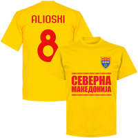 North Macedonia Alioski 8 Team T-shirt - Yellow - XXXL