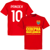 North Macedonia Pandev 10 Team T-Shirt - Red - XXXL