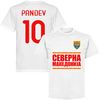 North Macedonia Pandev 10 Team T-shirt - White - XL
