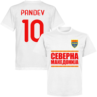 North Macedonia Pandev 10 Team T-shirt - White - XXXXL