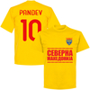 North Macedonia Pandev 10 Team T-Shirt - Yellow - L
