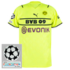 Puma Borussia Dortmund Cup Shirt 2021-2022 inc. UCL Starball & UEFA Foundation Patches - XL