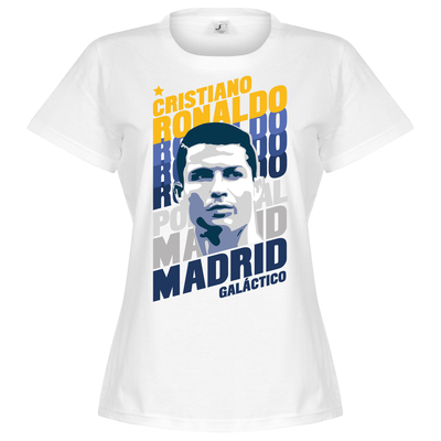 Ronaldo Madrid Portrait Womens
T-shirt - White - M - 10