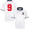 Score Draw England Home No.9
Retro Shirt World Cup 1990
(Retro Flock Printing)