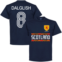 Scotland Retro 78 Dalglish 8 Team T-Shirt - Navy - XXL