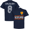 Scotland Retro 78 Dalglish 8 Team T-Shirt - Navy - XXXL