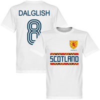 Scotland Retro 78 Dalglish 8 Team T-Shirt - White - L