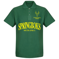 South Africa Rugby Polo Shirt - Bottle Green - XXL
