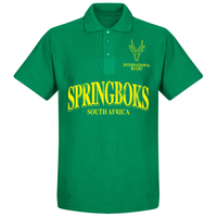 South Africa Springboks Rugby Polo Shirt - Green - L