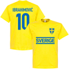 Sweden Ibrahimovic 10 Team T-Shirt - Yellow - XXXL