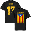 Tello Vintage Catalunya Football T-Shirt - Black - XL