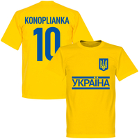 Ukraine Team Konoplianka 10 T-Shirt - Yellow - XXL