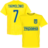 Ukraine Yarmolenko 7 2020 Team T-Shirt - Yellow - L