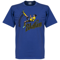 Zlatan Ibrahimovic Bicycle Kick T-shirt - Royal - XXXXL