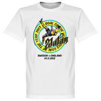 Zlatan Ibrahimovic Goal Of The Year T-Shirt - White - L