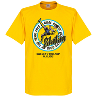 Zlatan Ibrahimovic Goal Of The Year T-Shirt - Yellow - XL
