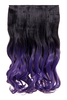 Luxury Ombre Dip Dye Curly One Piece Hair Extensions - G1007L